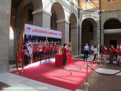 Eurocopa 2012 Real Casa de Correos Puerta del Sol Madrid Spain Eurocopa 2012 Real Casa de Correos Puerta del Sol Madrid Spain