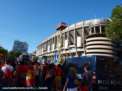Huyndai Fan park Santiago Bernabeu Final Eurocopa 2012 Madrid Spain Huyndai Fan park Santiago Bernabeu Final Eurocopa 2012 Madrid Spain